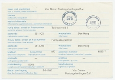 Verhuiskaart G. 46 Particulier bedrukt Den Haag 1980