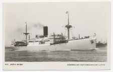 Prentbriefkaart Rotterdamsche Lloyd - M.S. Kota Inten 1950