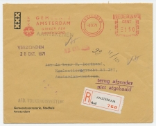 Locaal te Amsterdam 1971 - Terug afzender - Niet afgehaald