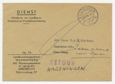 Wageningen - Den Haag 1947 - Onbekend - Retour