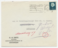 Groningen - Rotterdam 1963 - Bestellersstempel