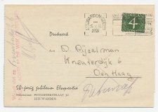 Leeuwarden - Den Haag 1958 - Nader adres in de wijk onbekend