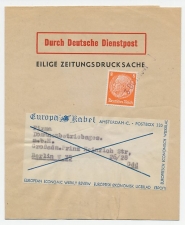 Deutsche Dienstpost Amsterdam - Duitsland 1941 - Krantewikkel