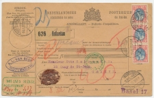 Em. Bontkraag Pakketkaart Rotterdam - Zwitserland 1920