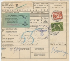 Em. Duif Pakketkaart  Amsterdam - Duitsland 1943