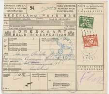 Em. Duif Pakketkaart  Tilburg - Duitsland 1943