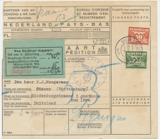 Em. Duif Pakketkaart  Nieuw Lekkerland - Duitsland 1943