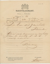 Telegram Amsterdam - Rotterdam 1862
