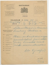 Telegram Dusseldorf - Urmond 1918