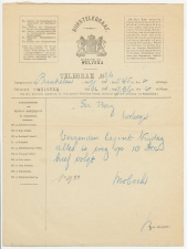 Telegram Breukelen - Wolvega 1901