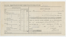 Hoofddorp Haarlemmermeer 1919 - Kwitantie Rijkstelefoon