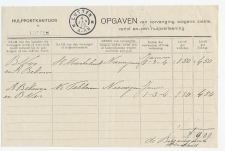 Lutten 1916 - Opgaven van vervanging personeel