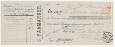 Groningen - Bergum 1907 - Kwitantie