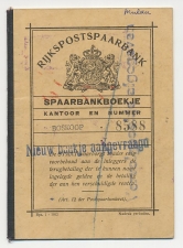 Boskoop 1954 - Spaarbankboekje Rijkspostspaarbank