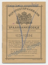 Boskoop 1964 - Spaarbankboekje Rijkspostspaarbank