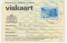 Viskaart Kleine visakte 1976 / 1977