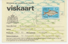 Viskaart Kleine visakte 1981 / 1982