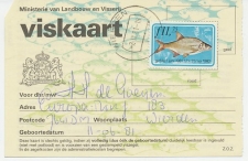 Viskaart Kleine visakte 1981 / 1982