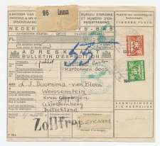 Em. Duif Pakketkaart Loenen - Duitsland 1944