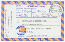 Lichtenvoorde - USA 1984 - Int. Express mail service 