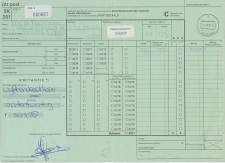 Weert 1985 - Aanbiedingsformulier Port betaald - Kwitantie