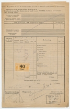 Vrachtbrief NS Zwolle - Hasselt 1927