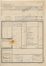 Vrachtbrief NS Almelo - Den Haag 1930