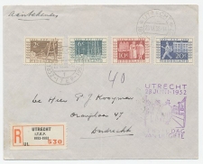 FDC / 1e dag Em. Tentoonstelling 1952 - Aangetekend Utrecht ITEP