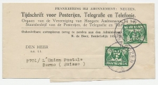 Em Duif Drukwerk wikkel Neuzen - Zwitserland 1929 Bijgefrankeerd