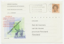 Briefkaart G. 363 Particulier bedrukt Flevoland 1986