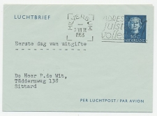 Luchtpostblad G. 6 FDC / 1e dag Hilversum 1953