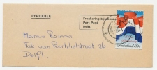 Em. Ned. Vlag 1973 Drukwerk wikkel Locaal te Delft
