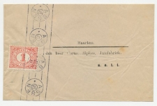 Drukwerkrolstempel / wikkel - Assen 1912 