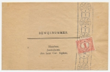 Drukwerkrolstempel / wikkel - Dalfsen 1916