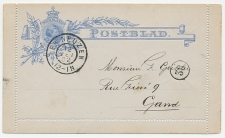 Postblad G. 5 Ter Neuzen - Gent Belgie 1902 - Grenstarief
