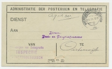 Dienst PTT s Hertogenbosch - Oisterwijk 1918 - Inspectie 
