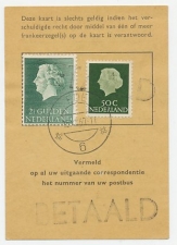 Em. Juliana Postbuskaartje Ede 1960