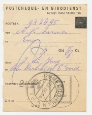 Geuzendam 8 Emmeloord 1963 - Bewijs van storting