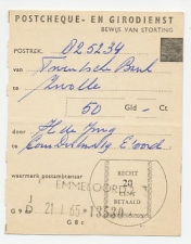 Geuzendam 9 Emmeloord 1965 - Bewijs van storting