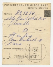 Geuzendam 10 Emmeloord 1965 - Bewijs van storting