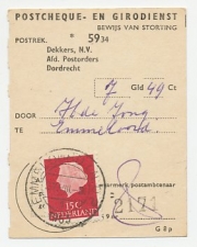 Em. Juliana Emmeloord 1963 - Bewijs van storting