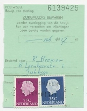 Em. Juliana Heerenveen 1969 - Postwissel - Bewijs van storting