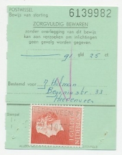 Em. Juliana Heerenveen 1969 - Postwissel - Bewijs van storting