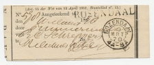 Rosendaal 1870 - Ontvangbewijs aangetekende zending