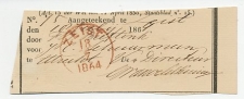 Zeist 1864 - Ontvangbewijs aangetekende zending