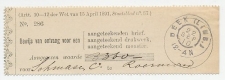 Beek 1910 - Ontvangbewijs aangetekende zending
