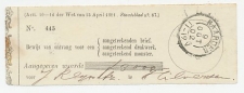 Naarden 1902 - Ontvangbewijs aangetekende zending
