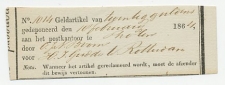 Tholen 1864 - Stortingsbewijs geldartikel