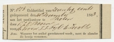 Tholen 1863 - Stortingsbewijs geldartikel