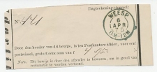 Weesp 1875 - Stortingsbewijs postwissel